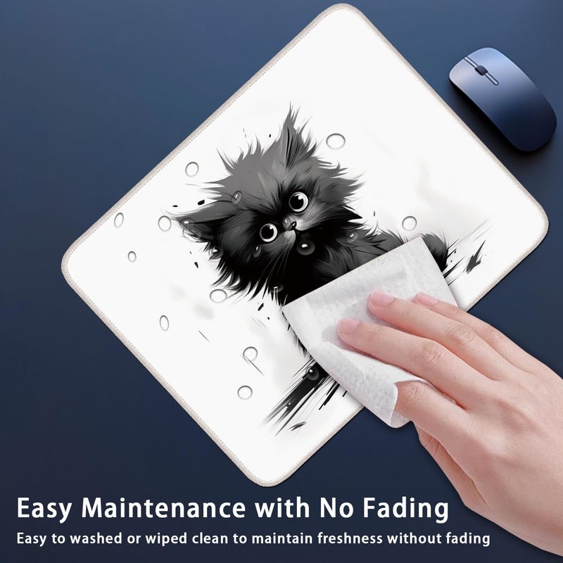 Flodirise Non-Slip Mouse Pad Gaming Mouse Pad Small Mousepad for Computer, Laptop, Gamer, Cat Pattern, 8x10 inch - Image 5